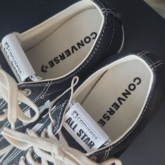 Star Player 76 All Star Converse Black Vintage White Unisex Sneakers - Picture 2 of 8